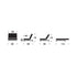 Splitback Easy Chair / Legs Chrome